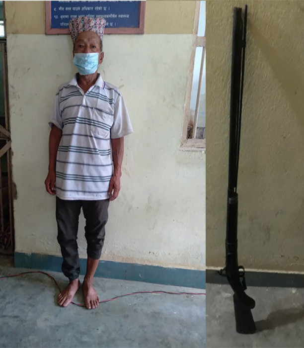 भरुवा बन्दुक सहित एकजना पक्राउ