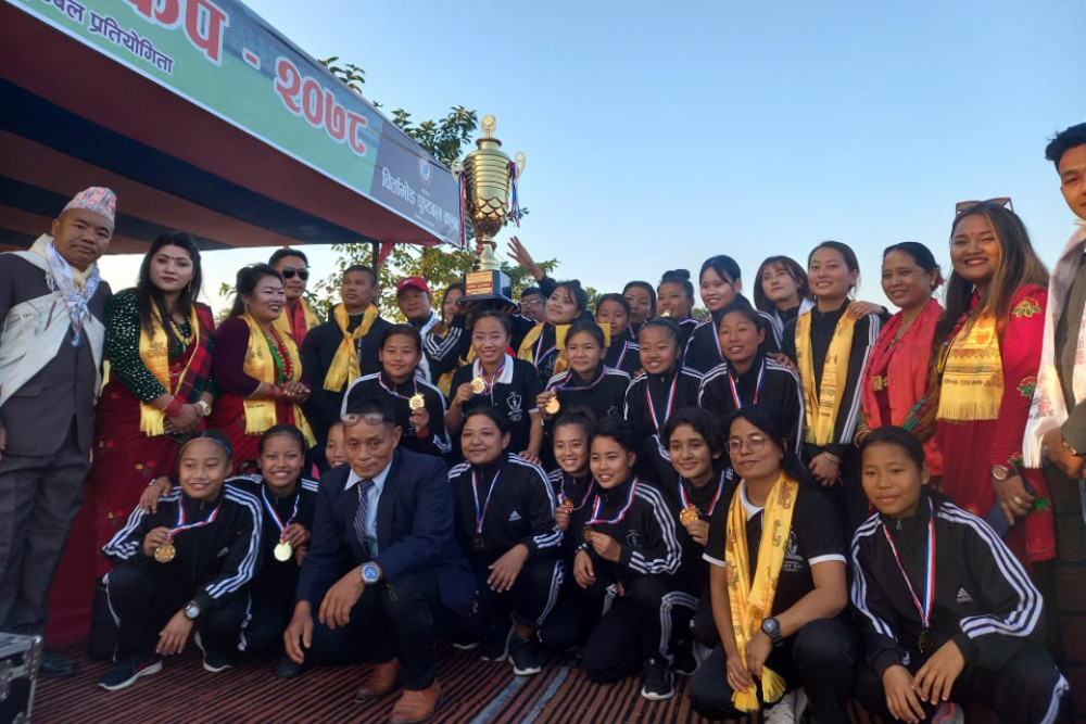 तमु ल्होसार महिला गोल्डकपको उपाधी धरानलाई