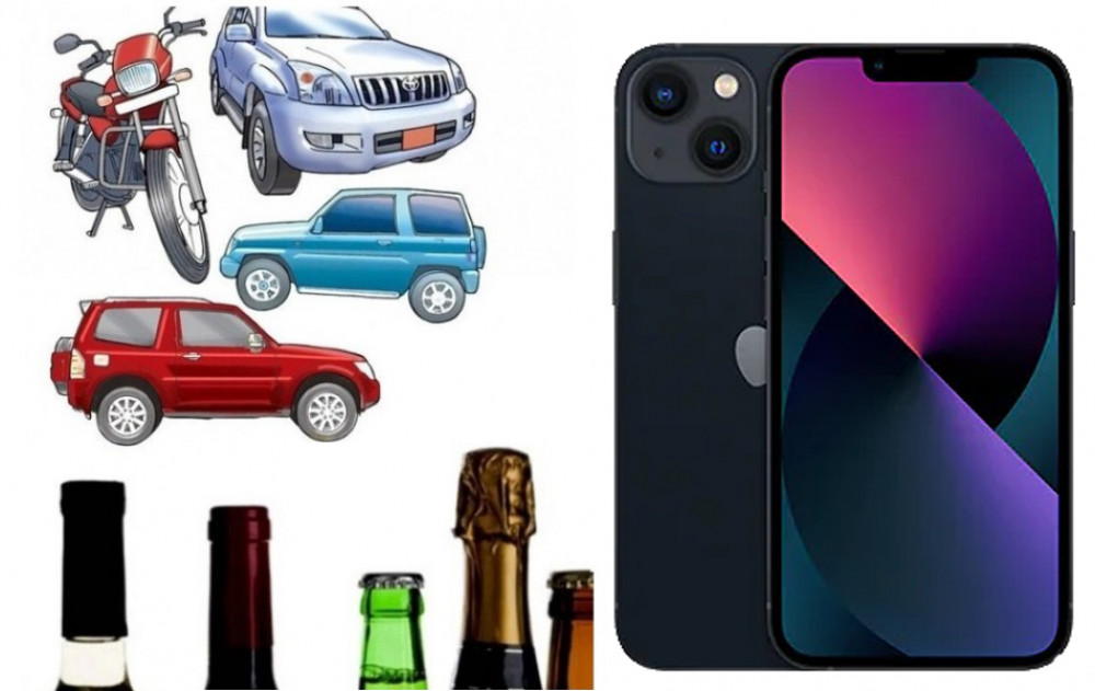 मदिरा, मोबाइल र सवारी साधन आयात प्रतिबन्ध लम्बियो