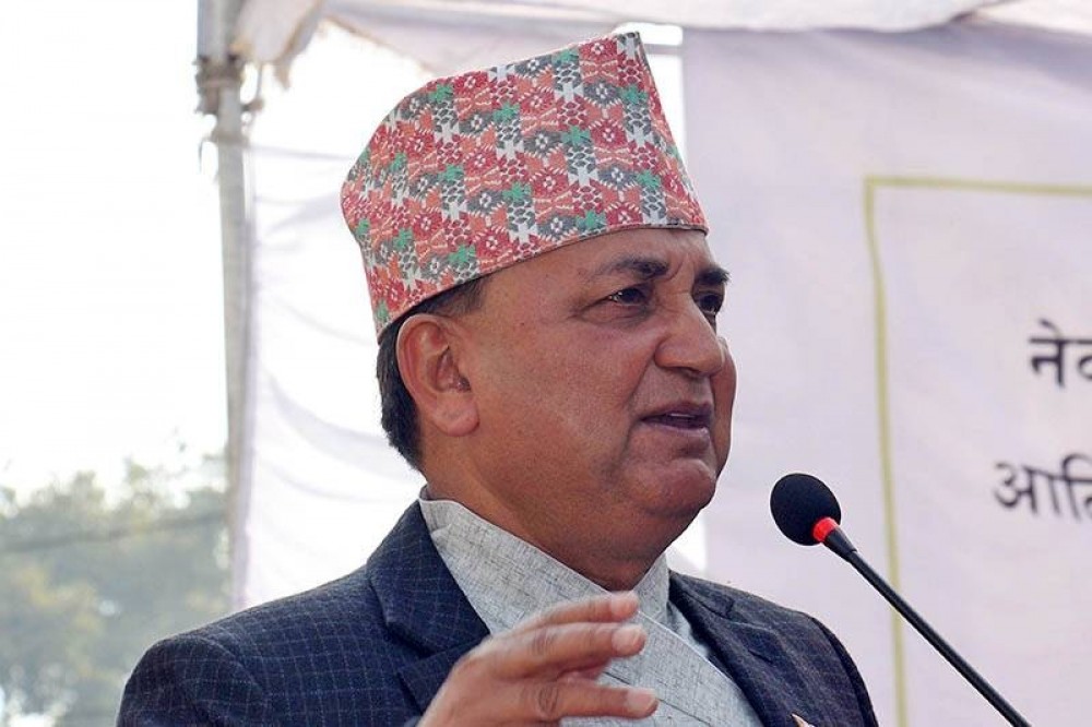 एमाले उपाध्यक्ष पोखरेलद्वारा अध्यक्षमा उम्मेदवारी घोषणा