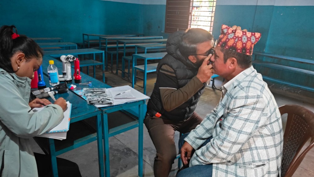 ताप्लेजुङ झापा सरोकार समाजद्वारा आँखा शिविर सम्पन्न